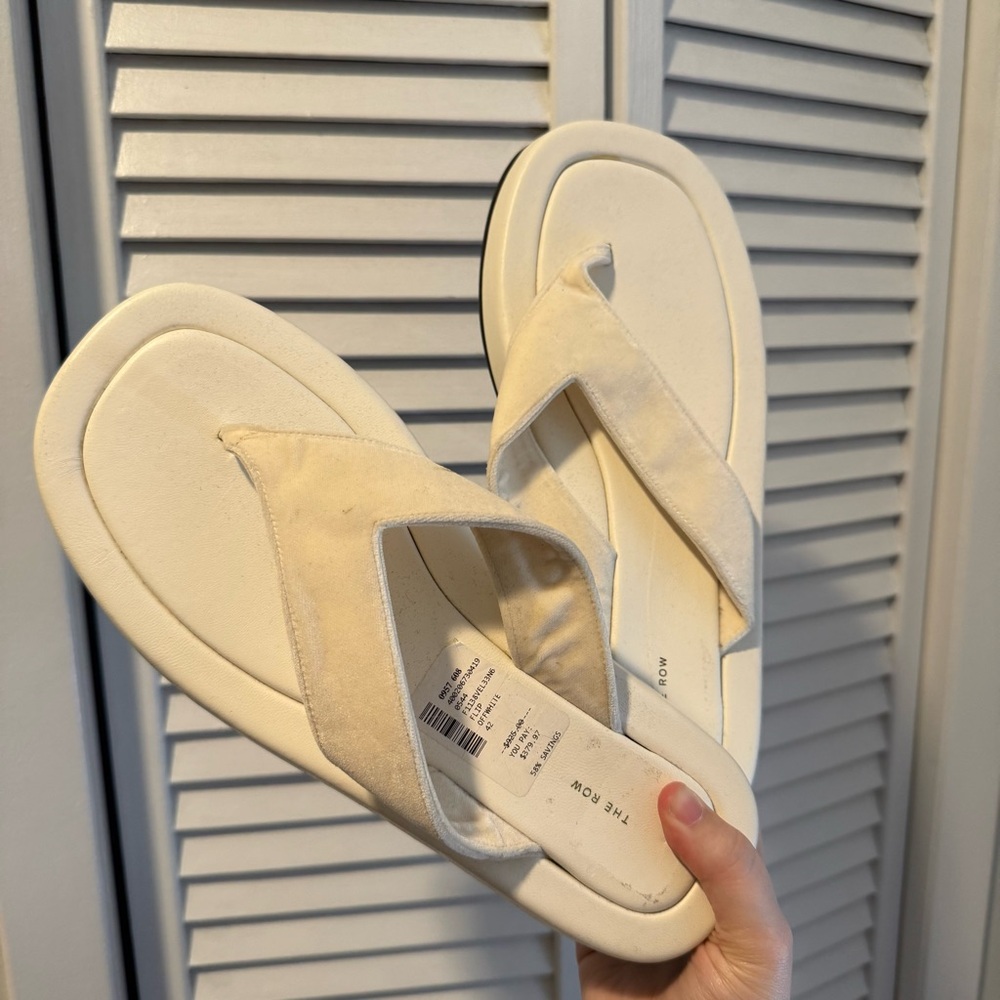 The Row Size 42 Flip Flops - new with damage